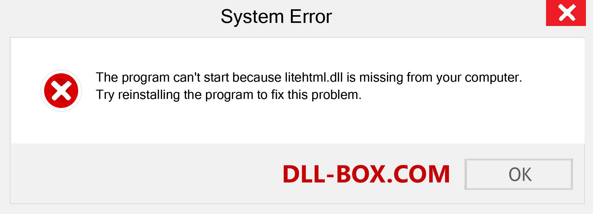  litehtml.dll file is missing?. Download for Windows 7, 8, 10 - Fix  litehtml dll Missing Error on Windows, photos, images