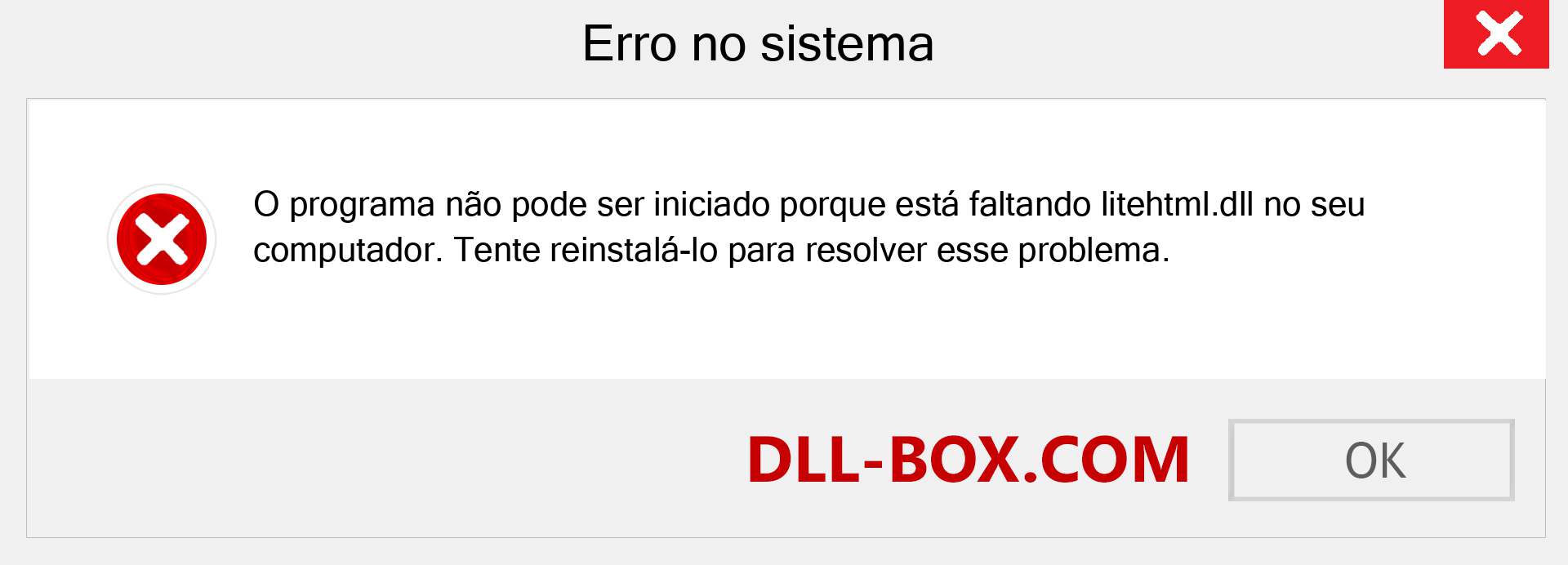 Arquivo litehtml.dll ausente ?. Download para Windows 7, 8, 10 - Correção de erro ausente litehtml dll no Windows, fotos, imagens